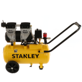 Stanley DST 150/8/24 SXCMS1324H - Compresor de aire eléctrico con ruedas - 24 l sin aceite - Silencioso