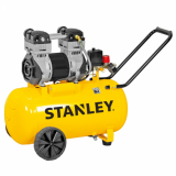 Stanley DST 240/8/50 - Compresor de aire eléctrico con ruedas silencioso