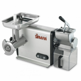 Sirman TCG 22 Dakota - Picadora de carne eléctrica - Rallador integrado - En Aluminio y Acero Inox