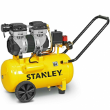 Stanley DST 150/8/50 SXCMS1350HE - Compresseur d'air électrique sur chariot - 50 L oilless - Silencieux