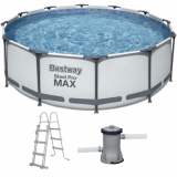 Piscina Rotonda Bestway Steel Pro Max 56418 + Pompa filtro e scaletta