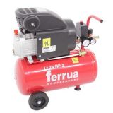 Ferrua RC2/24 - Compressore aria elettrico carrellato - motore 2 HP - 24 lt