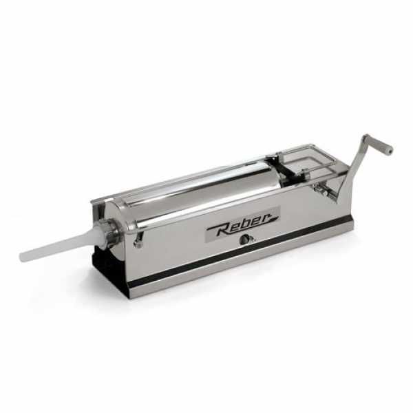 Embutidora manual de mesa Reber 8961 N INOX de dos velocidades, capacidad 8 kg