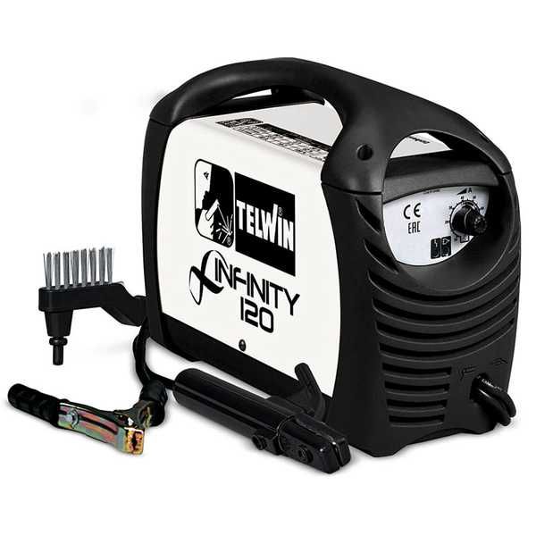 Telwin Infinity 120 - Saldatrice Inverter (MMA) + Kit, corrente continua (DC)