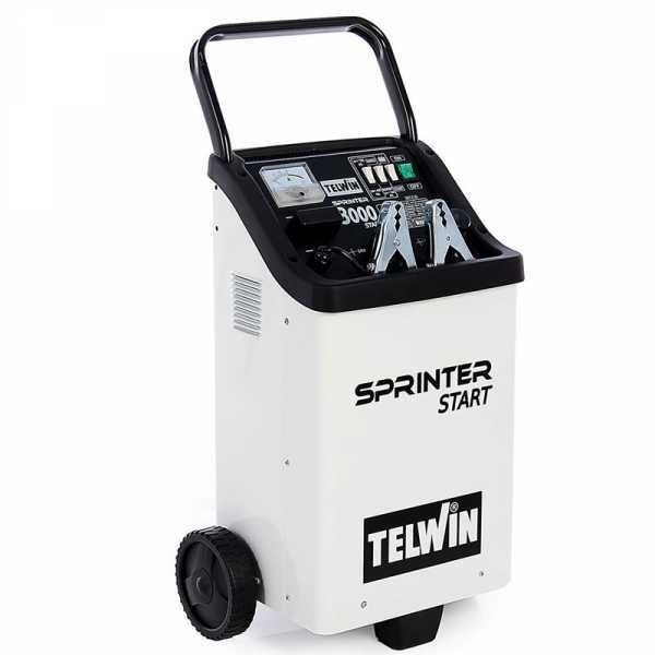 Telwin Sprinter 3000 Start - Cargador de batería de coche y arrancador - batería WET/START-STOP 12/24V