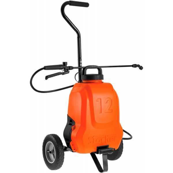 Stocker 1239 - Pulverizador de mochila + carro - Batería de litio - 12L