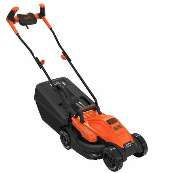 Tondeuse à gazon électrique Black & Decker BEMW451BH-QS - Lame 32 cm avec puissance max 1200 watts