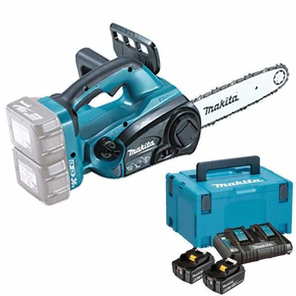 Tronçonneuse à batterie Makita DUC252Z - batterie 5Ah 18V et chargeur de batterie inclus