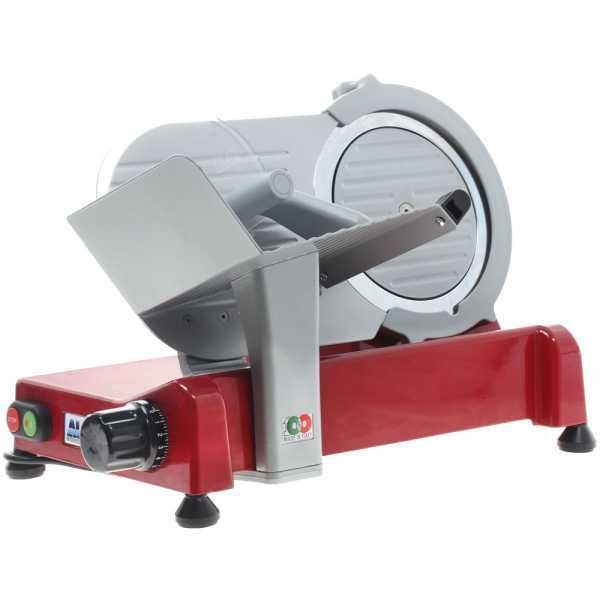 Aufschnittmaschine ALA 2000 GP195R ROT - gehärtetes Messer 195 mm - Elektromotor 140W