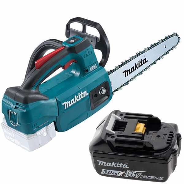 Makita DUC254C - Electrosierra de batería 18V 3Ah - Espada Carving de 25 cm