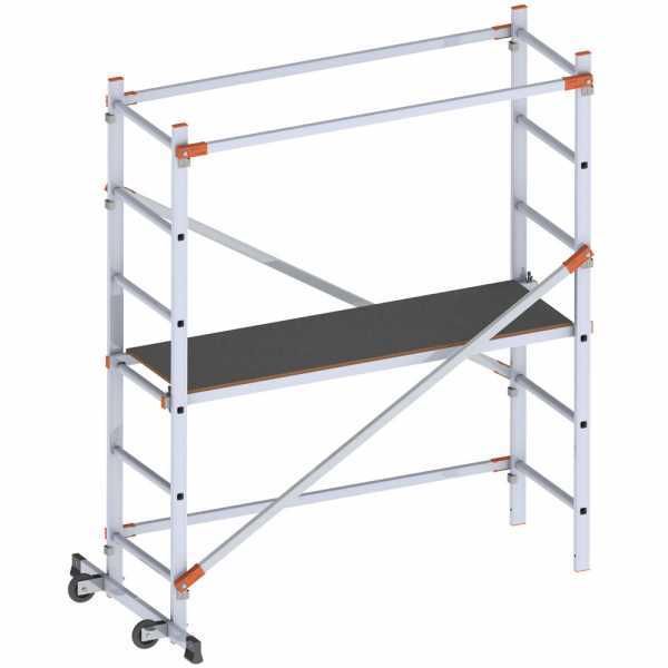 Gierre Fast&lock 100 - Trabattello mobile in alluminio - Altezza 1.81 m