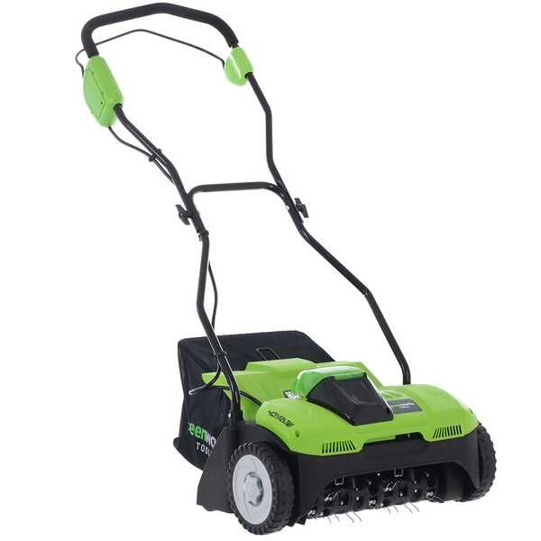 Greenworks G40DT35 - Akku-Ver­ti­ku­tie­rer - SOLO - OHNE AKKU UND LADEGERÄT