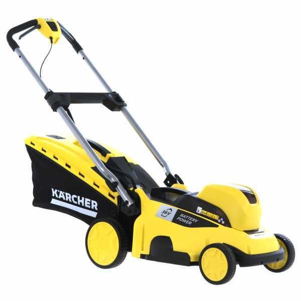 Tondeuse électrique à batterie Kacher LMO 36-40 - Avec bac de ramassage