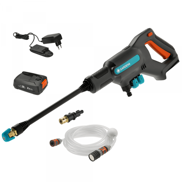 Hochdruckreiniger- Pistole Gardena AcquaClean 24/18V Lithium mit 2.5A Batterie