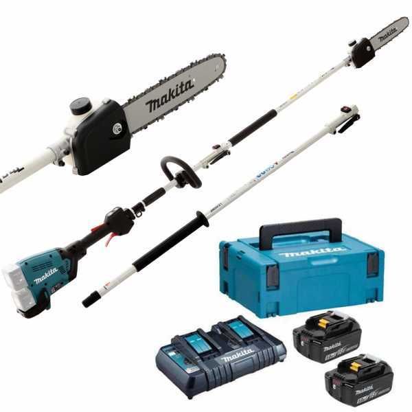 Multifunktion Akku-Hochentaster Makita DUX60Z 36V mit teleskopschaft 108 cm - Batterien 2x18V 5Ah