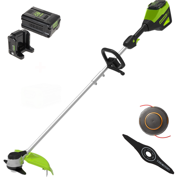 AKTION Greenworks GD60BC - Akku-Rasentrimmer - 60V - 4Ah - KOSTENLOSER ZUSATZ-AKKU