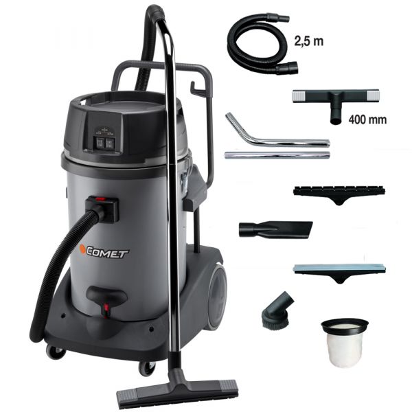 Bidon aspirateur Comet CVP 278 PBH - 78 litres -  Série Professionnelle