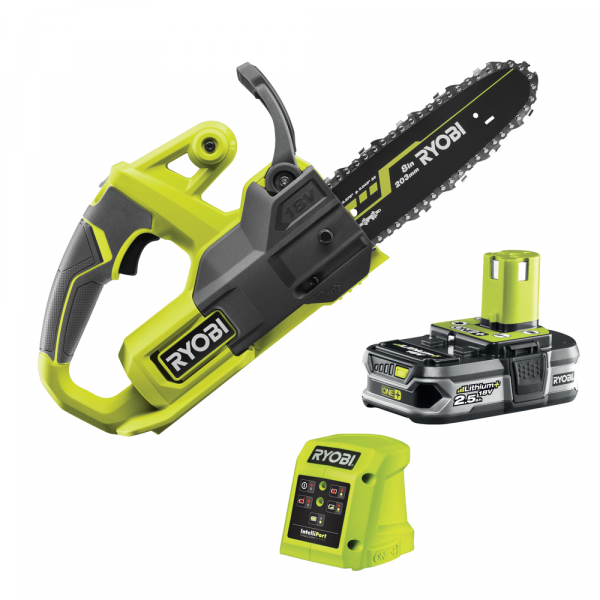 Motosierra compacta RYOBI RY18CS20A-125 - 18 V - 2.5 Ah - longitud espada de 20 cm