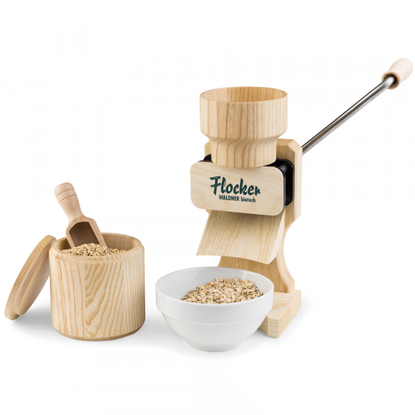 Waldner Active Box 180g - Manuelle Flockenquetsche mit Edelstahlwalzen