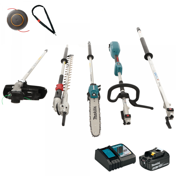 Makita DUX18 - Desbrozadora de batería multifunción - 18V - 3Ah