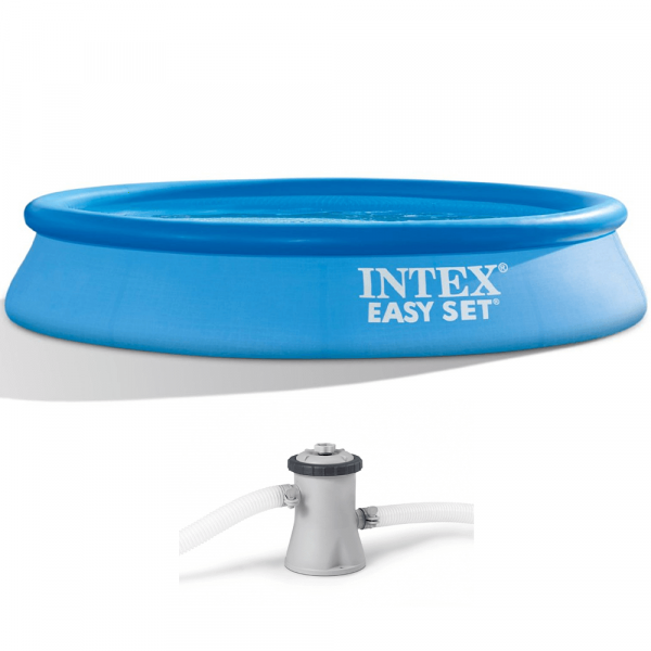 Intex Easy Set 28118NP - Piscina hinchable + Bomba de filtro