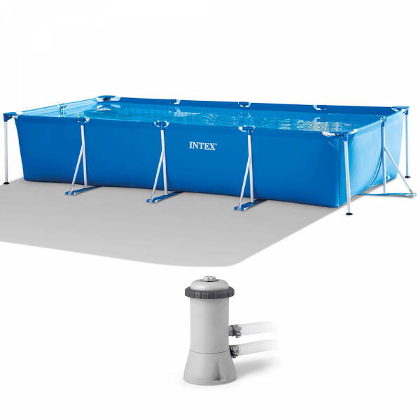 Intex Rectangular Frame 28274NP - Pool + Filterpumpe