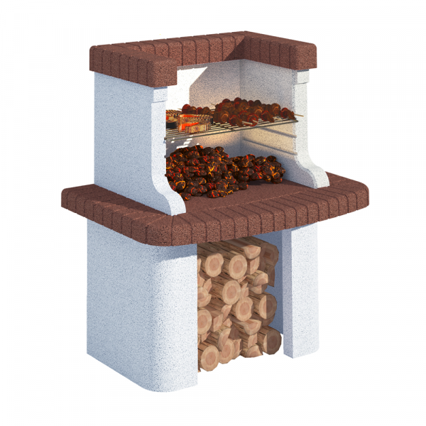 Linea VZ Gavi - Barbecue à bois et charbon en maçonnerie