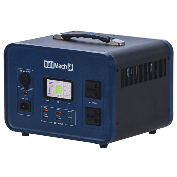 BullMach Elektron 1000 - Tragbare Powerstation  - 1000W/1008Wh 3.2V