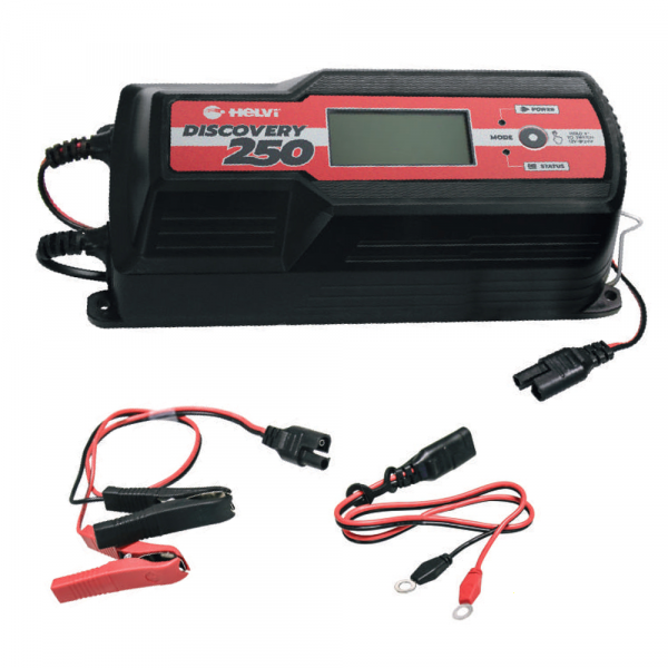 Helvi Discovery 250 - Cargador de baterías y mantenedor de carga automático - 12/24 V