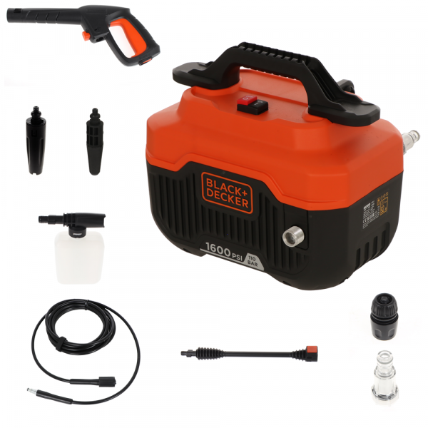 Black & Decker  BEPW1300H-QS - Elektrischer Kaltwasser-Hochdruckreiniger - max. 110 bar