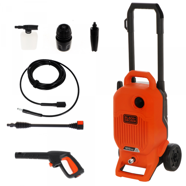 Black & Decker BEPW1700-QS - Idropulitrice ad acqua fredda - 125 bar - 408 l/h