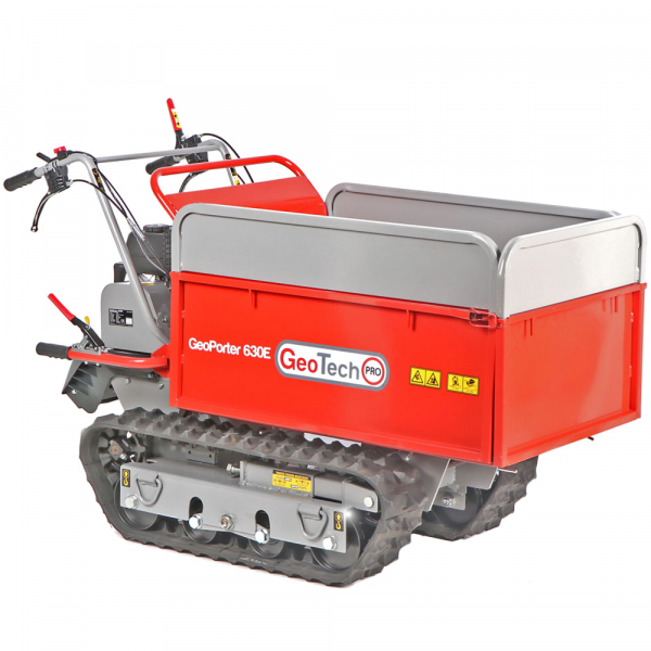 GeotechPro GeoPorter 630E - Raupenschubkarre - ausziehbare Mulde 600 kg