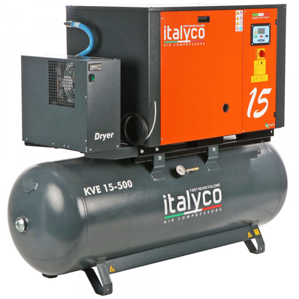 Italyco KVE 15/500 Premium - Schraubenkompressor - max. Druck 10 bar
