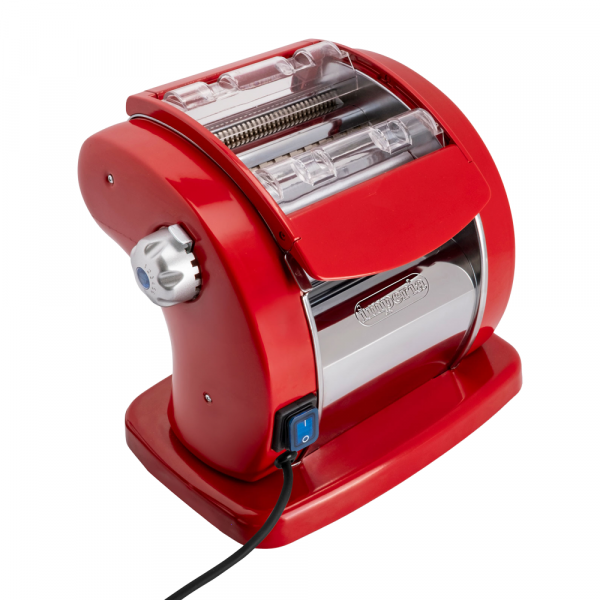 Imperia PastaPresto Classica Rojo - Máquina eléctrica de hacer pasta INOX