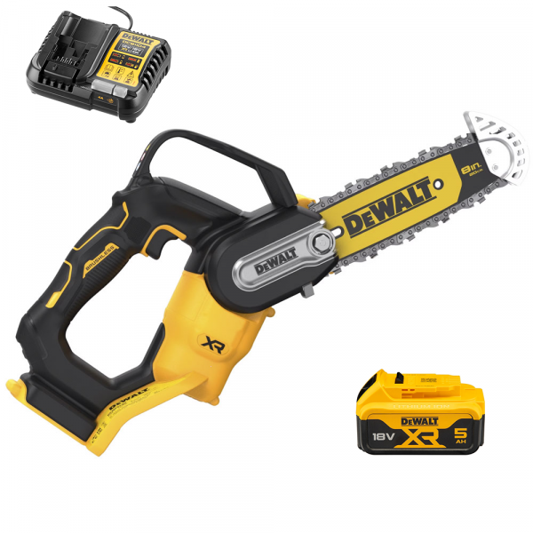 DeWalt DCMPS520P1-QW - Elettrosega da potatura 18V 5Ah - Lama da 20cm