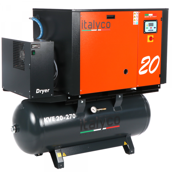 Italyco KVE 20/270 Premium - Schraubenkompressor - Max. Druck 10 bar