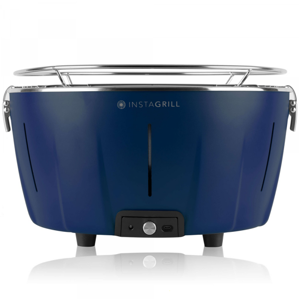 Classe InstaGrill - Holzkohle-Tischgrill - Gehäuse Ozeanblau