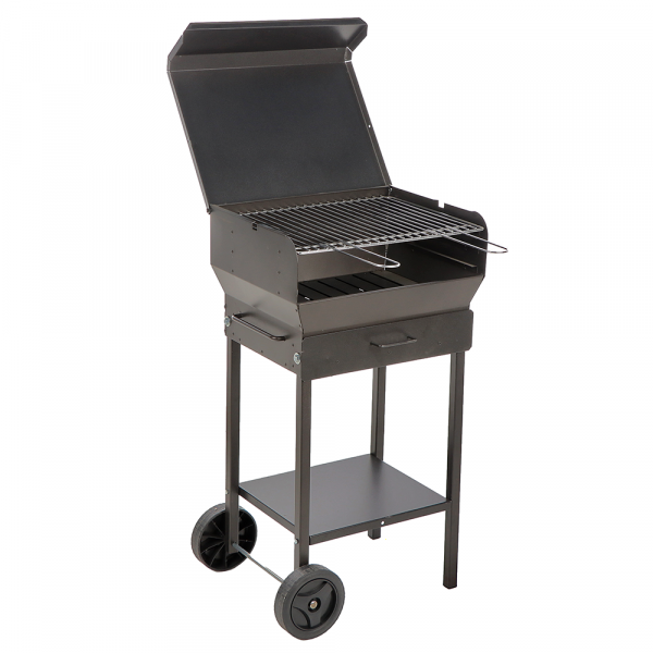 Seven Italy Doriano Small - Barbecue à charbon en fer artisanal - 47,5x37 cm