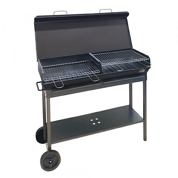 Seven Italy Vulcano Big - Holzkohlegrill aus Schmiedeeisen - 2x 47,5x37cm