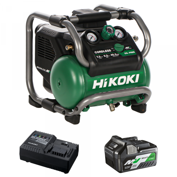 HIKOKI EC36DAW4Z - Tragbarer Akku-Kompressor - 36V 4Ah