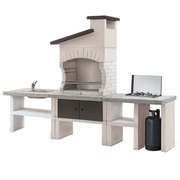 Palazzetti Guanaco 2 - Cuisine d'extérieur en maçonnerie