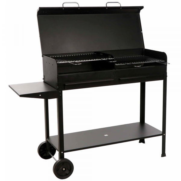 Seven Italy Polifemo Big - Barbecue à charbon en fer artisanal - 2x 47,5x37 cm
