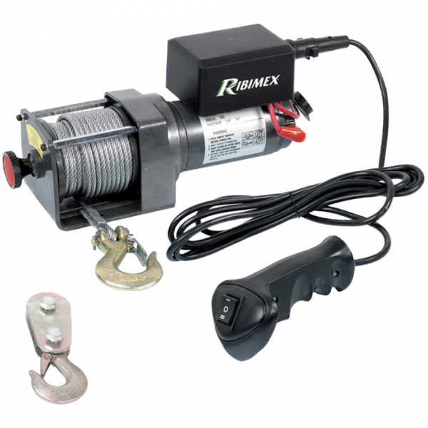 Ribimex PE12V/2500 - Batteriebetriebene Seilwinde  12V - 3 PS