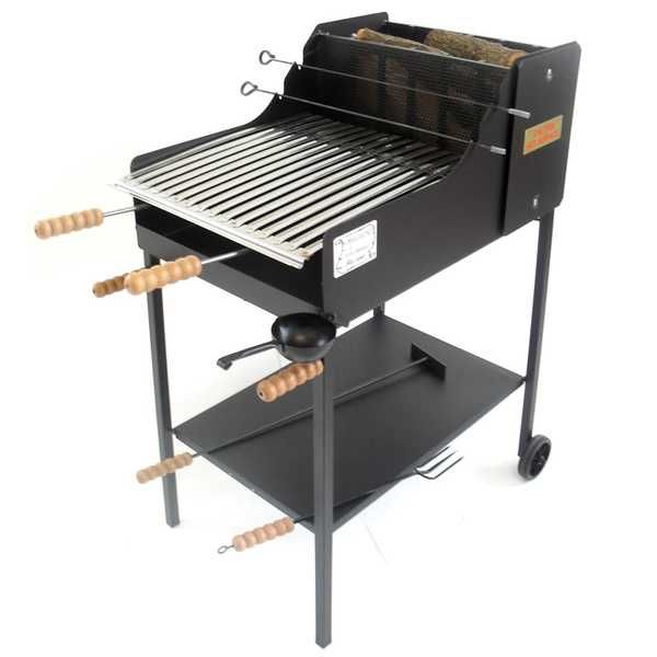 Cruccolini Fuocone Inox - Barbecue à bois et charbon en fer artisanal