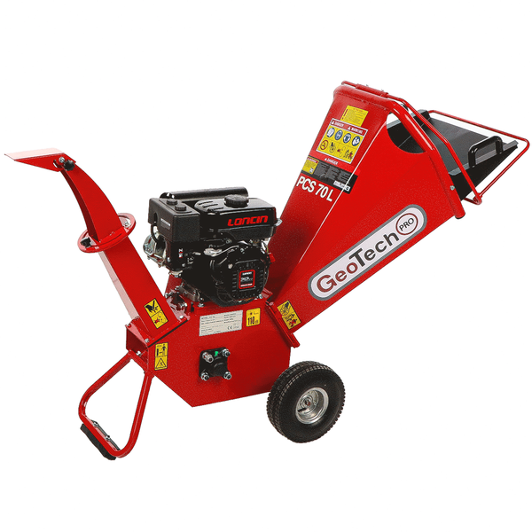 GeoTech-Pro PCS70L - Biotrituradora de gasolina profesional - Motor Loncin 7 HP